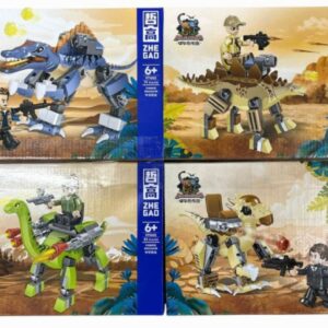 LEGO DINOSAURIOS Y JINETES ARMADOS X 4 - G3