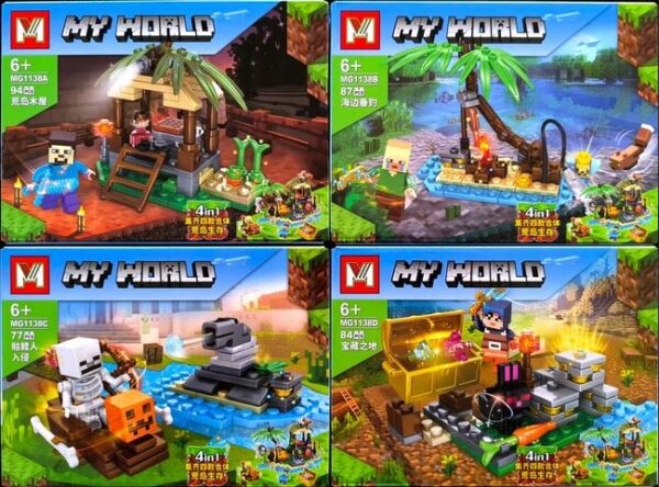 My World 4 En 1 - Total 342 Piezas - Mg1138