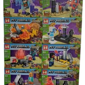 Minecraft 8 En 1 - Total 401 Piezas - F2 MG1222