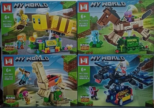 My World 4 En 1 - Total  1255 Piezas - F5- Mg1308