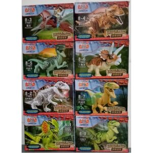 DINOSAURIOS 8 EN 1 GRANDES TOTAL 80 PIEZAS - G3