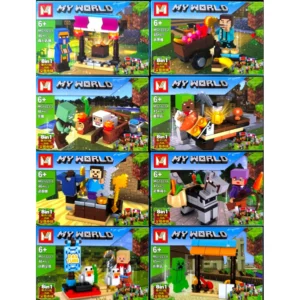 MINECRAFT 8 EN 1 - TOTAL 366 PIEZAS