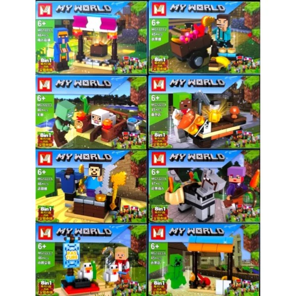 MINECRAFT 8 EN 1 - TOTAL 366 PIEZAS