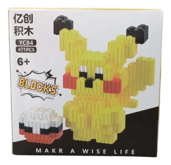 Minibloques Pokemon - Pikachu - 471 PIEZAS