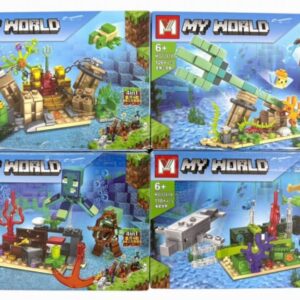 MINECRAFT 4 EN 1 - TOTAL 518 PIEZAS -F4-