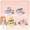 MINI BRICKS CUTE CAR RABBIT 242 PIEZAS - Imagen 3