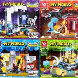 MINECRAFT MY WORLD SET X 4 - 531 PIEZAS -