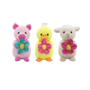 ANIMALES 25CMS CON FLOR