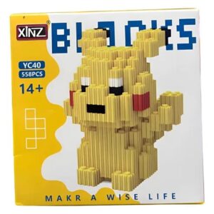 PIKACHU POKEMON 558 PCS MICRO BLOCK - H3 -