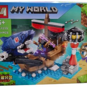 MINECRAFT ATAQUE DEL TIBURON 450 PIEZAS