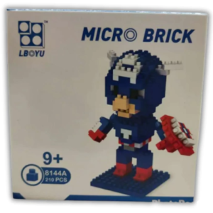 MINI BLOQUES - SUPERHEROES- CAPITÁN AMÉRICA- 210 PIEZAS - 8144A