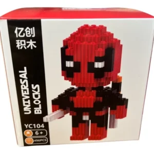 MINI BLOQUES - SUPERHEROES - DEADPOOL - 496 PIEZAS - YC104