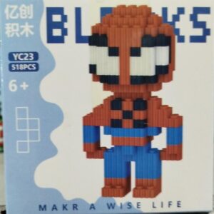 MINI BLOQUES - SUPERHEROES - SPIDER MAN- 518 PIEZAS - YC23