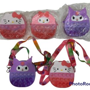 CARTERA KITTY Y KUROMI  13X11 CM