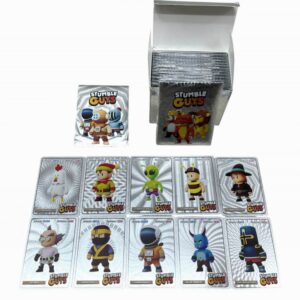 CARTA STUMBLE GUYS X15 SOBRE PLATEADO !OFERTA!