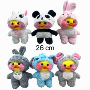 PELUCHE PATO CON PIJAMA 26CM