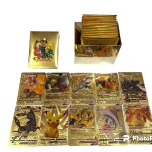 CARTA POKEMON X15 SOBRE DORADO