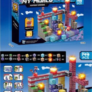 Cubos Imantados 144 PCS C/LUZ COD.SH-144