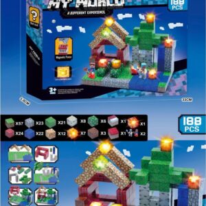 Cubos Imantados 188 PCS C/LUZ COD.SH-188