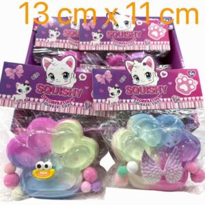 SQUISHY HUELLA (3 COLOR) 13X11CM COD.WQ-128