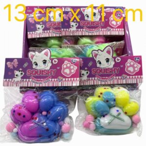 SQUISHY HUELLA (2 COLOR) 13X11CM COD.WQ-129