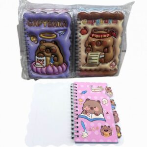Anotador Capybara x12 (10cm x 15cm)  Cod.WQ-2106