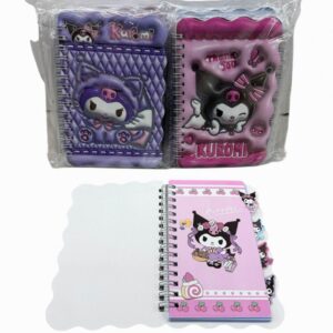 Anotador Kuromi x12 (10cm x 15cm)  Cod.WQ-2107