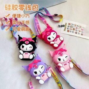 Cartera Goma Kuromi (modero 2)  Cod.WQ-608